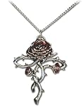 Rosy Croix Romantic Gothic Rose Cross Necklace