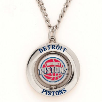 DETROIT PISTONS OFFICIAL LOGO NECKLACE