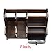 KLOUD City Dark Brown Wood Desk Desktop Organizer Sorter Stuff Storage Holder with 1 Drawer