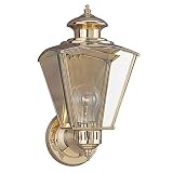 Sea Gull 8504-02 Lantern Polished Brass Width: 6 1/2 Height: 17 1/4 Height without Tail: 12 1/4 Extension: 7 1/4