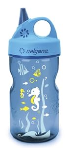 Nalgene Grip-N-Gulp Water Bottle (Blue Seahorse, 12-Ounce)