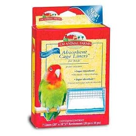 Absorbent Cage Liners for Birds