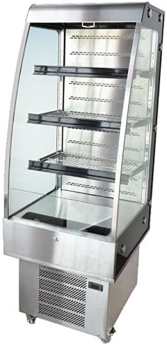 24" Open Refrigerated Display Case in Stainless Steel