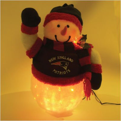 New England Patriots 16 Fiber Optic Snowman