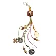 Home Blessing - Sturdy Multi-Color Nylon Strings - 8mm-12mm Multi-Color Round Wood Beads - .75" & 1.25" Saint Benedict Medals - 1" Wood Cross & Centerpiece with Illustration - 9" Total Length - Made in Italy