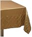 DII Diamond Pintucks Border Gold 60-By-84-Inch Tablecloth