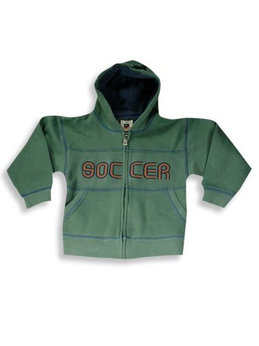 Dogwood Clothing – Toddler Boys Hooded Sweatshirt Jacket, Sage (Size 4T)