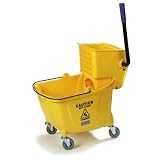 Carlisle Janitoral Supplies Mop Bucket & Wringer Combo W/Side #3690404
