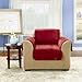 Sure Fit Quilted Velvet Deluxe Chair Pet Throw, Chocolate