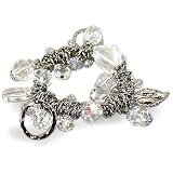 Sparkling Crystals Stretch Bracelet, 7 Inch Bracelet. Gift Box