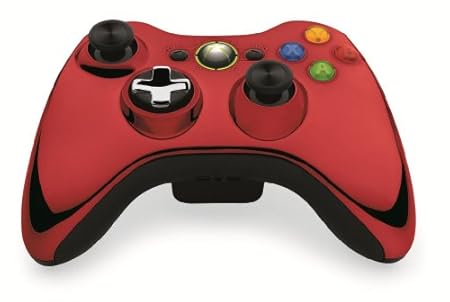 Xbox 360 Wireless Gamepad Chrome - Red