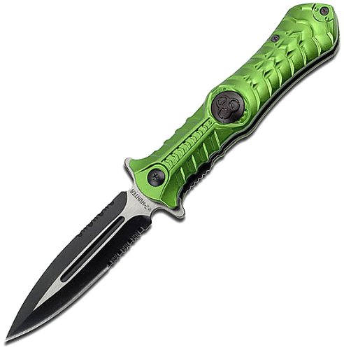 Z Hunter ZB-003GN Spring Assisted Folding Knife, 4.5-Inch