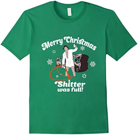 Men's MerryChristmas t-shirt cousin eddie shitter was full XL Kelly Green