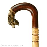 Carved Walking Stick - Lynx