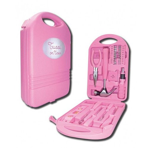 Tussi on Tour Werkzeugkoffer 28- teilig pink