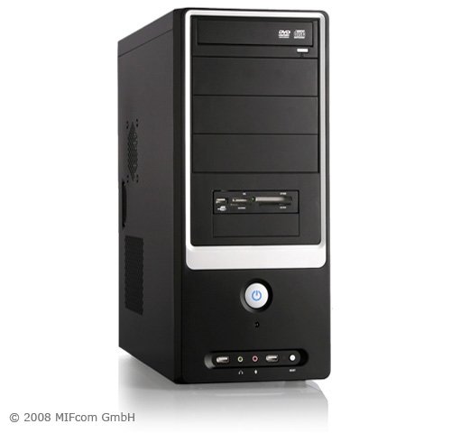 City Travel Guides Discounted  PC Hardware : MIFcom Allround-PC A-S1021 (AMD Athlon 64 X2 5000+, 2GB DDR2-800 RAM, GeForce 7050 Grafik, 160GB SATA2, 22x DVD+-RW Lightscribe, LAN, Multiformat Kartenleser, Midi-Tower 420W)