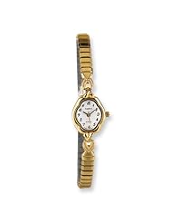 Ladies Cardinal Gold-tone Silver Dial 18mm Expansion Band Watch