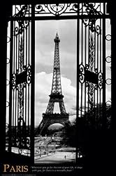 Eiffel Tower (Through Gates, 1909) Art Poster Print - 24" X 36"