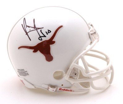 Vince Young Autographed/Hand Signed Texas Longhorns Mini Helmet