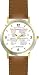 Habit 3 - Time Management Matrix or Quadrants (English Text) - DELUXE TWO-TONE WATCH from THE 7 HABITS - WATCH COLLECTION BY WATCHBUDDY&reg; - Arabic Numbers - Brown Leather Strap-Size-Large ( Men's Size or Jumbo Women's Size )