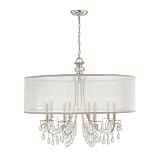 Crystorama Lighting 5628-CH 8 Light Hampton Chandelier