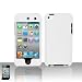 Premium Rubberized Snap-on Hard Crystal Front and Rear Case Cover for Apple iPod Touch 4G, 4th Generation, 4th Gen - white compatible with 8GB / 32GB / 64GB