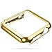Apple Watch Case ZOEKO 38mm/42mm Super Thin PC Plated Cover Case Slim Premium Super/Exact Fit/Plastic Cover Snap On Hard Protective Case for Apple iWatch All Models(PC Case Gold 38mm)