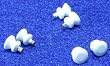 Dollhouse Miniature White Enameled Door Knobs