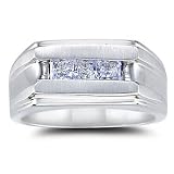 14k White Gold Men's Ring (H/I1, 1ct. tw.)