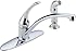 Delta Foundations B4410LF Single Handle Kitchen Faucet With Spray, Chrome