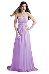 Strapless Lace Backless Beaded Bridesmaid Dress/Prom Dress 