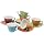 Classic Coffee & Tea Inside Out Heart Cups & Saucers, Set of 6, Assorted/Platinum, 5 Oz.