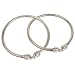 Silver Jewelry Anklets Bracelets Pair Dia. 3.1 Inches