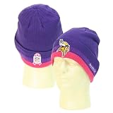 Minnesota Vikings Cuffed "Breast Cancer Awareness" Winter Knit Hat - Purple