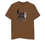 Scottish Fold- Image T-Shirt, Brown, Small