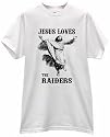 JESUS CHRIST LOVES HEARTS THE RAIDERS FOOTBALL PRIDE FAN USA T SHIRT jersey