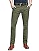 Match Mens Slim-Tapered Flat-Front Casual Pants(Light army green,34)