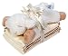 Cloud b Baby Sleep Sheep with Rattle and 3 Spill Cloths - Natural