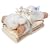 Cloud b Baby Sleep Sheep with Rattle and 3 Spill Cloths - Natural