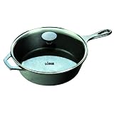 Lodge 5 Quart Deep Skillet with Glass Lid