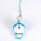Doraemon Figure Toy Keychain Cell Phone Strap Blue