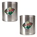 Minnesota Wild NHL 2pc Stainless Steel Can Holder Set- Primary Logo by Great American Products