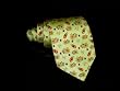 Silk Tie Sun and Fire in Green