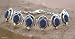 Lapis lazuli bracelet, 'Majestic Blue' 0.6 W 7.9 L