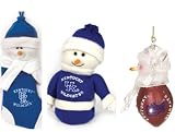 Kentucky Wildcats Football Ornament/Touchdown Snowman/Stocking Gift Pack