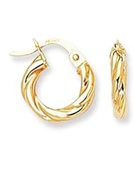 Childs 14k Gold Round Hoop Earrings