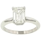 2.04cttw Emerald Diamond Solitaire Ring Egl GH/VS2-SI1