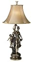 Grecian Goddess with Cherub Table Lamp
