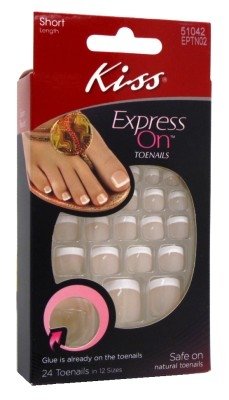 Kiss Express On Toenails Short Length