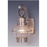 Nautical-BN - 1 Light Nautical Outdoor Lighting Wall Lamp Fixture - Brushed Nickel - B2532